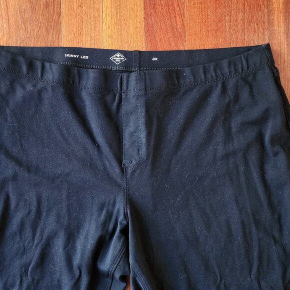 St. John's Bay Black Stretch Leggings Plus Size 3X - Picture 6 of 12